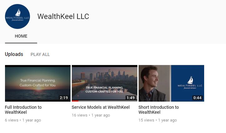 WealthKeel youtube 频道