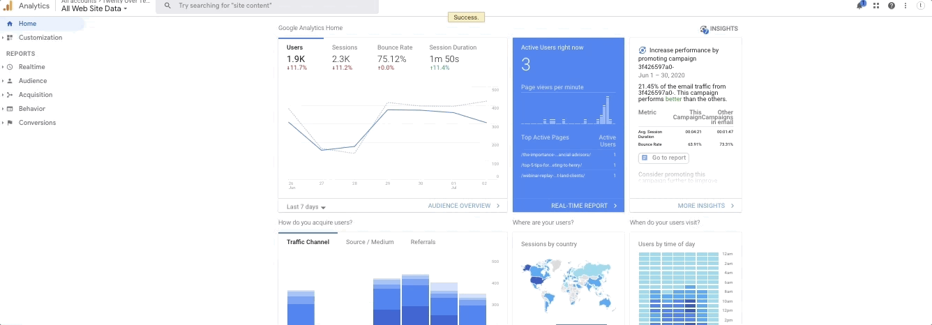 谷歌分析推荐流量