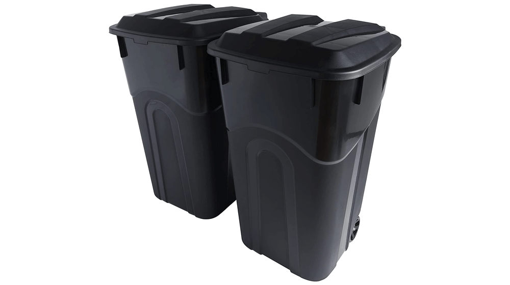 Coș de gunoi în aer liber pe roți de 32 de galoane United Solutions