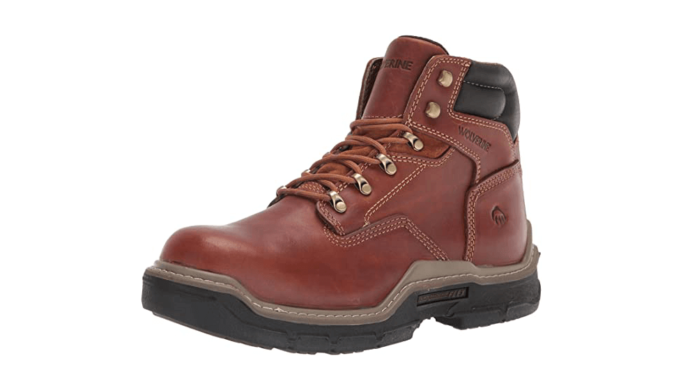 WOLVERINE 男式 Raider DuraShocks 6 英寸复合鞋头构造靴