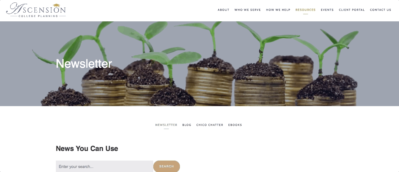 Ascension College 계획 리소스