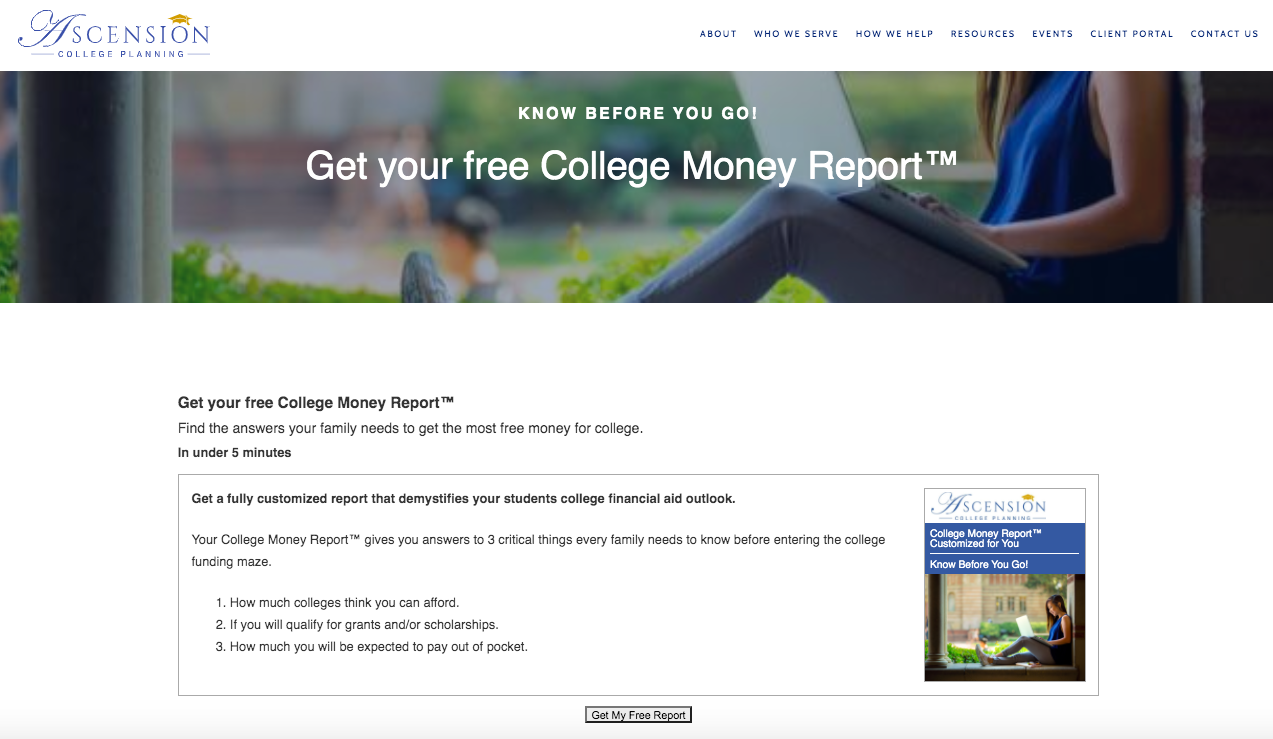 Ascension 대학 계획에 대한 프리미엄