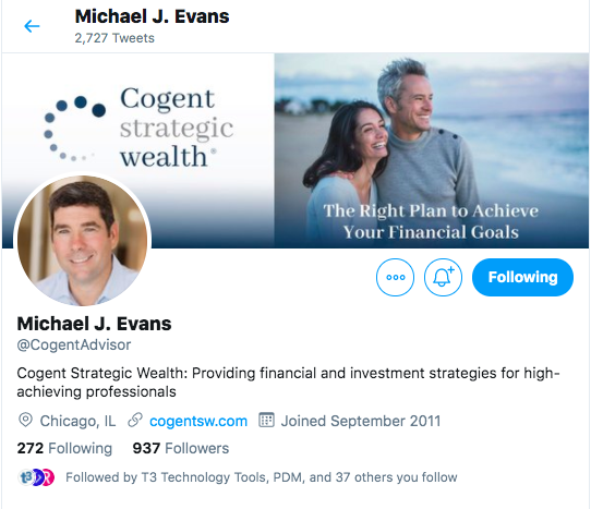 Twitter de Riqueza Estratégica Cogent