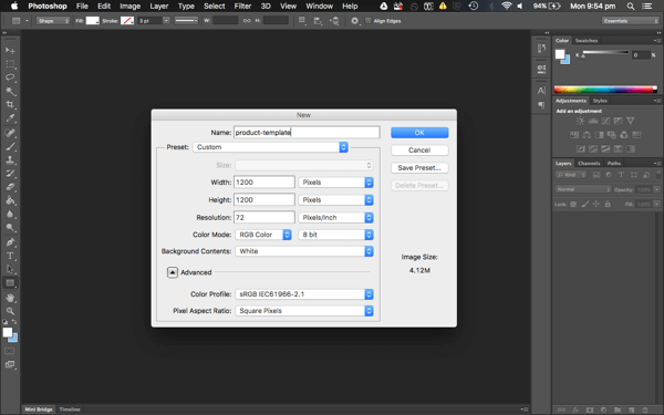 Ürün Fotoğraf Şablonu 1