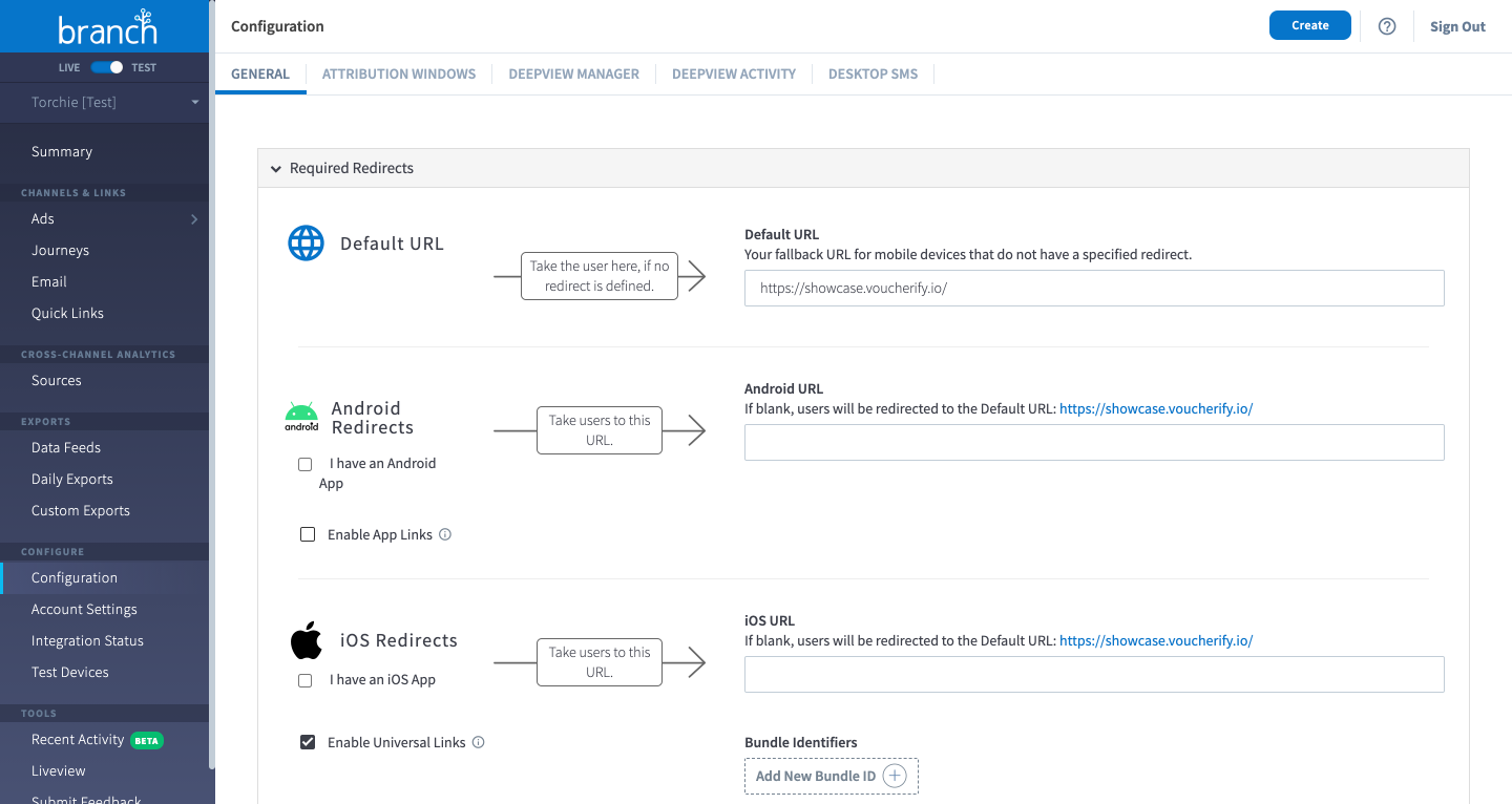 Verzweigungsumleitungen