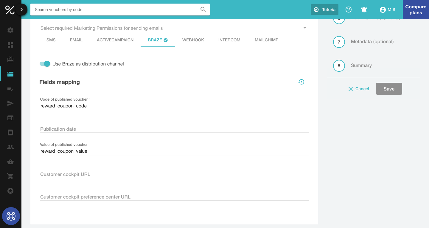 Benachrichtigung über Empfehlungsprämie