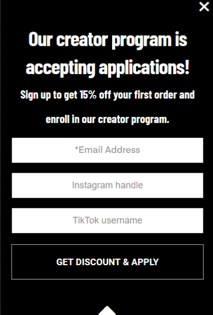 Promotion Gatsby Justuno TikTok