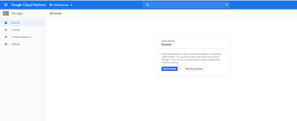 CockRoach 버킷 생성