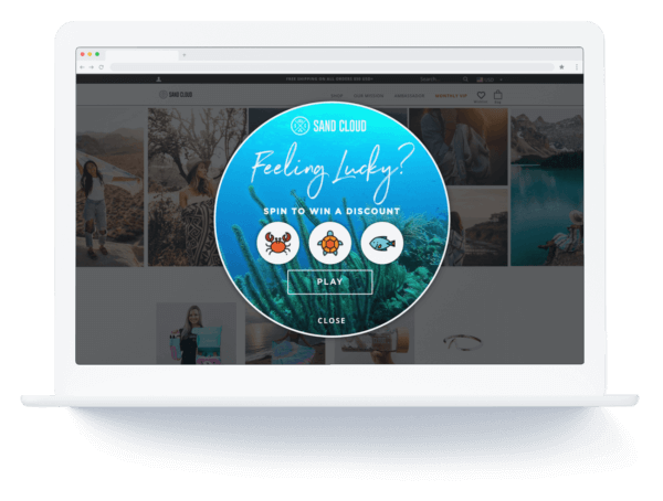 Justuno 游戏化 - Sandcloud