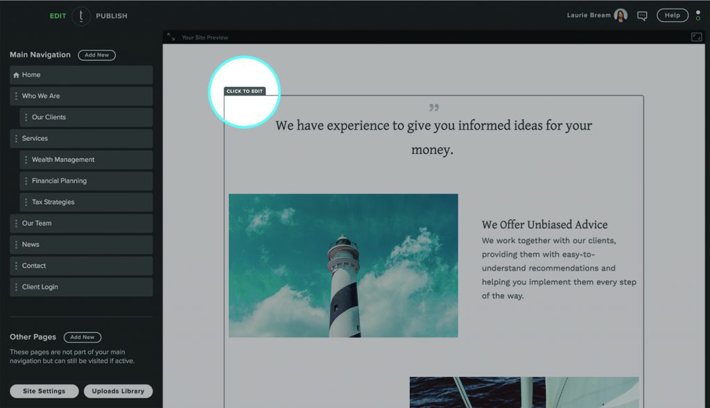 TOTWebサイトにファイルを追加する