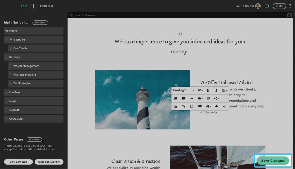 TOTWebサイトにファイルを追加する