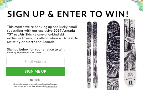 Evo 竞赛电子邮件捕获