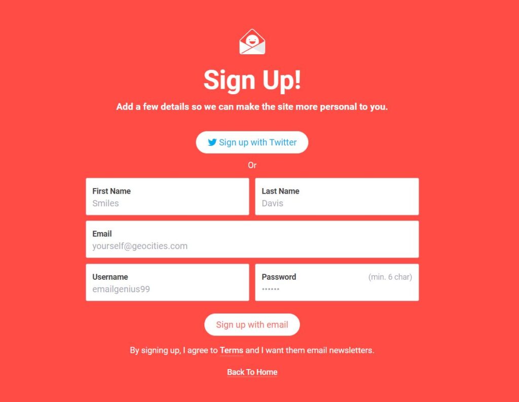 Realmente-Bom-E-mails-Conta-Inscrição