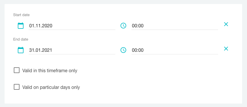 コードの有効性を定義する