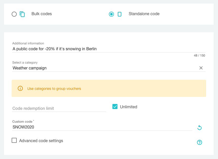 パブリックコードの作成