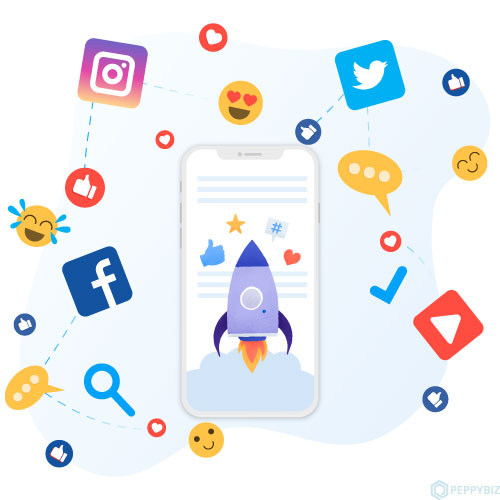 Racine pour le pouvoir des médias sociaux