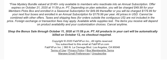 Termenii și condițiile promoției Fabfit fun