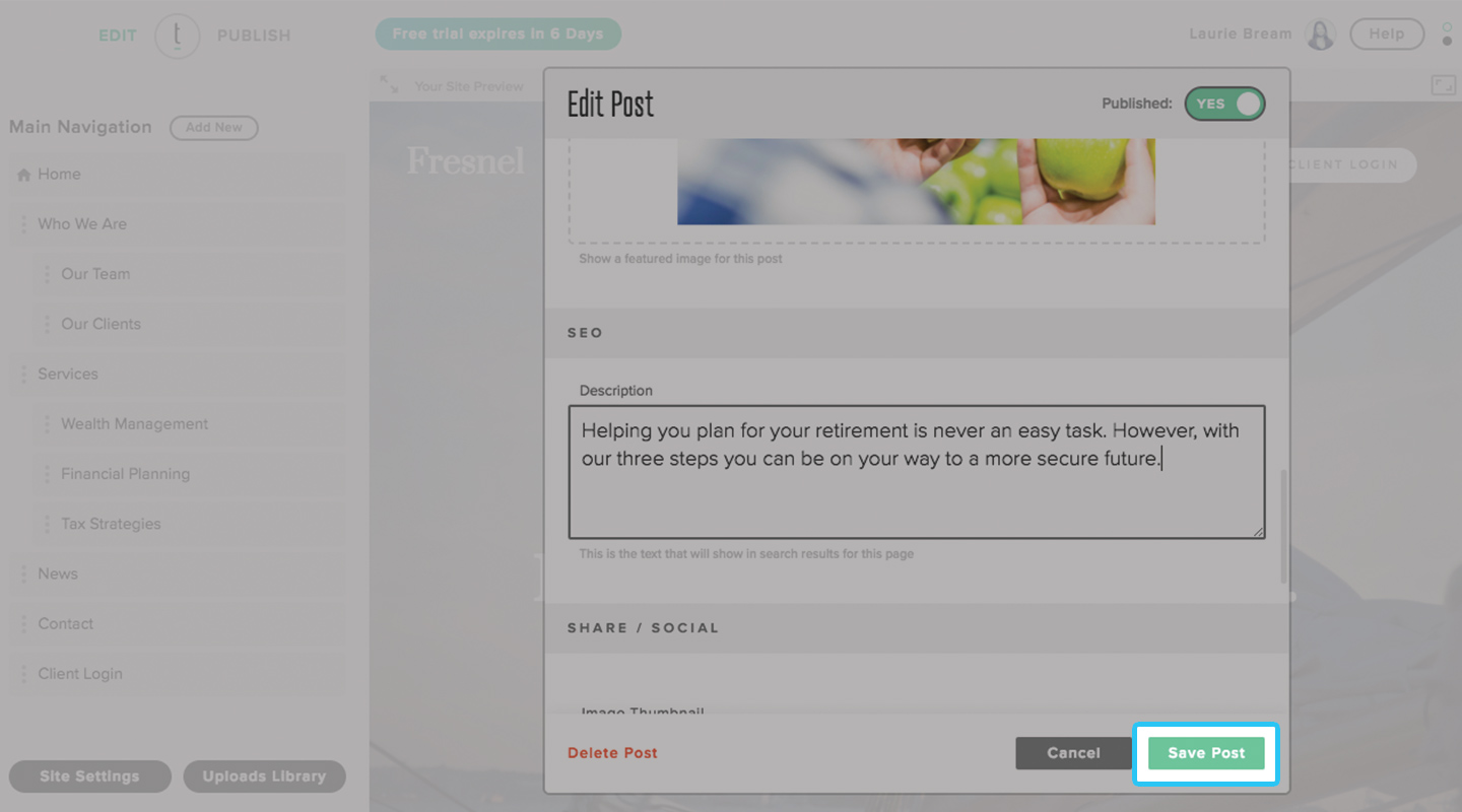 将元数据添加到博客文章