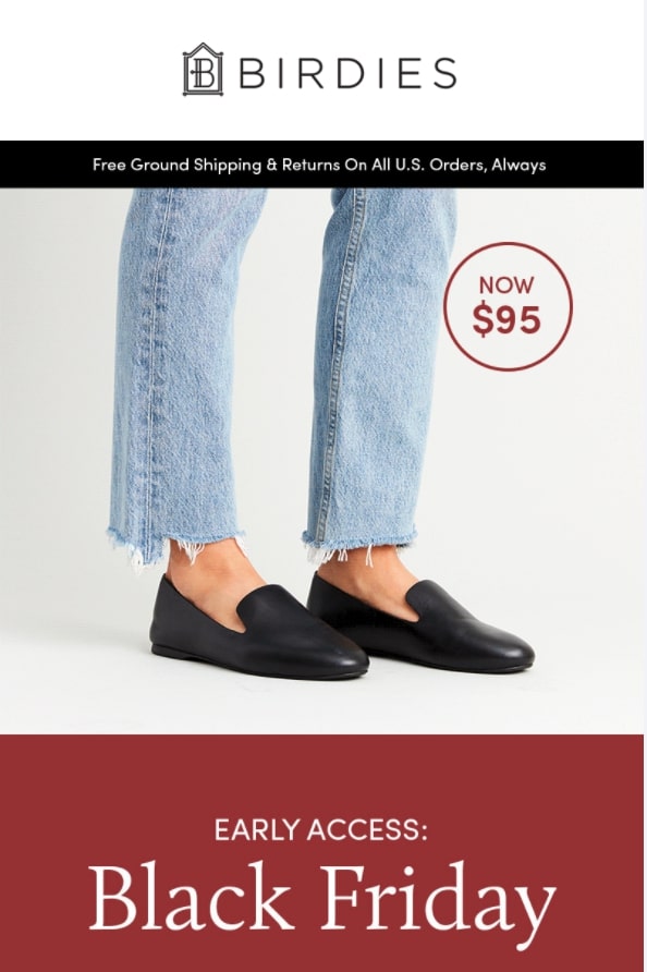 Birdies – Premium-Lederstarling Flats neu, Festpreis 95 $