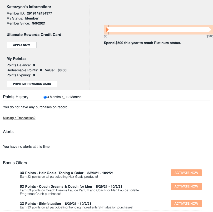 พอร์ทัลลูกค้า Ulta