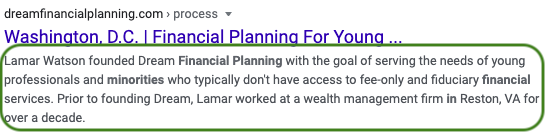 deskripsi meta di google serp