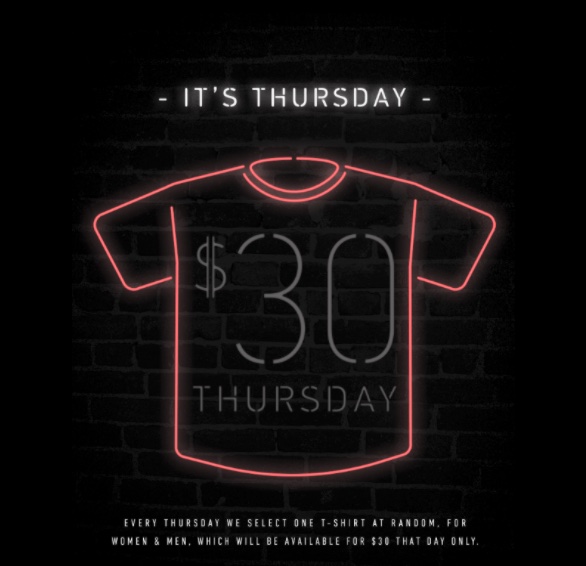 Affliction Clothing 的固定价格促销示例折扣