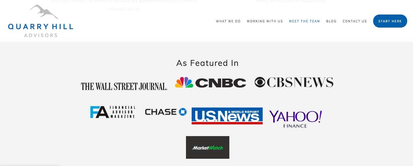 如頁面中的特色