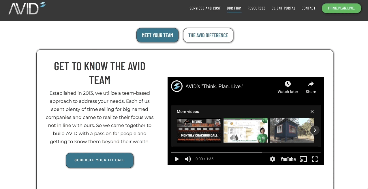 Bio planificare avid