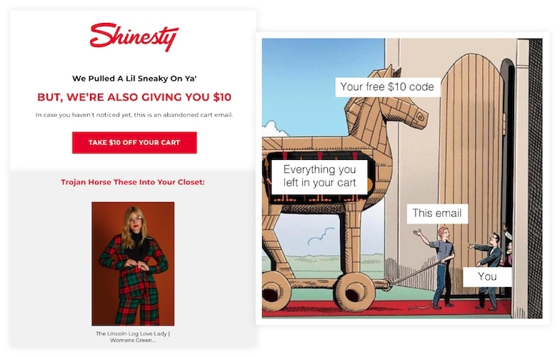 閃亮的汽車被遺棄的電子郵件