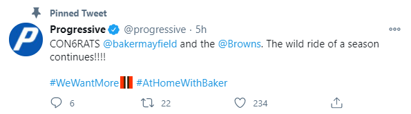 Progressives Twitter-Beispiel