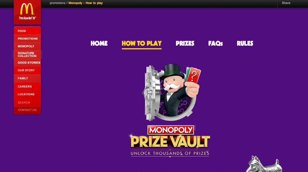 Promosyon oyunlaştırma örneği olarak McDonald's Monopoly oyunu