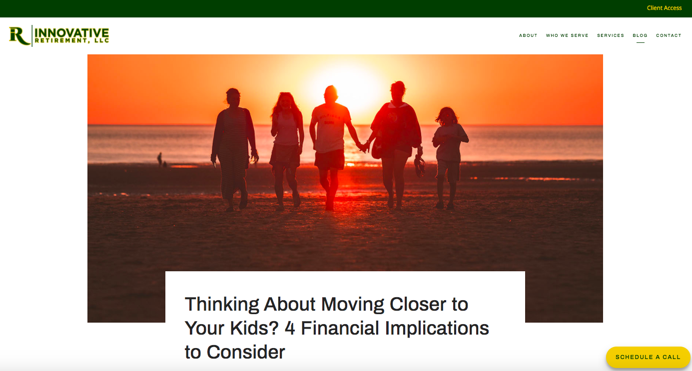 Innowacyjny blog emerytalny