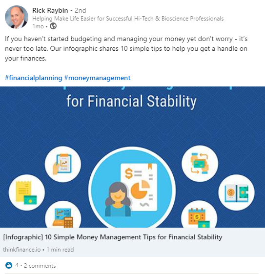 Rick Rayben Beispiel für die Budgetierung Ihrer Finanzen