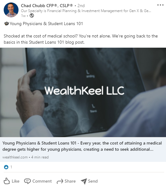 Beispiel für die Budgetierung von Chad Chubb für Studentendarlehen