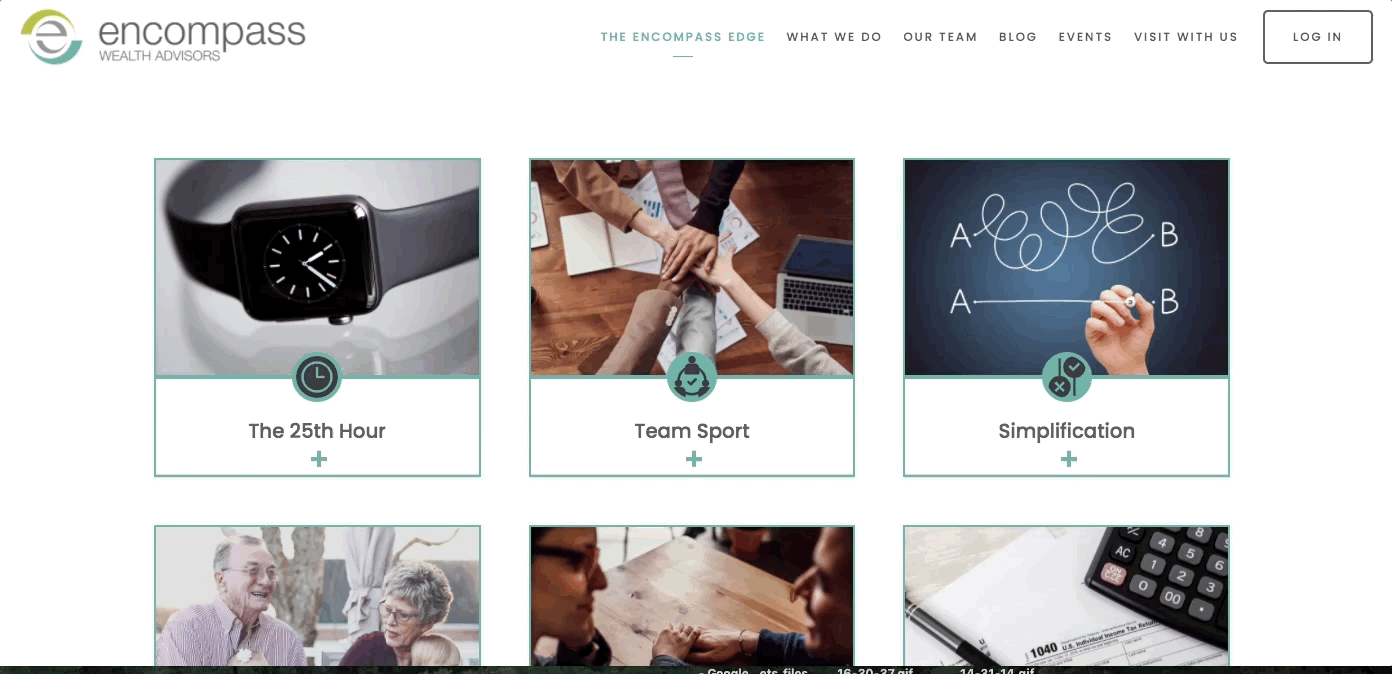 Akkordeon-Feature von Diensten