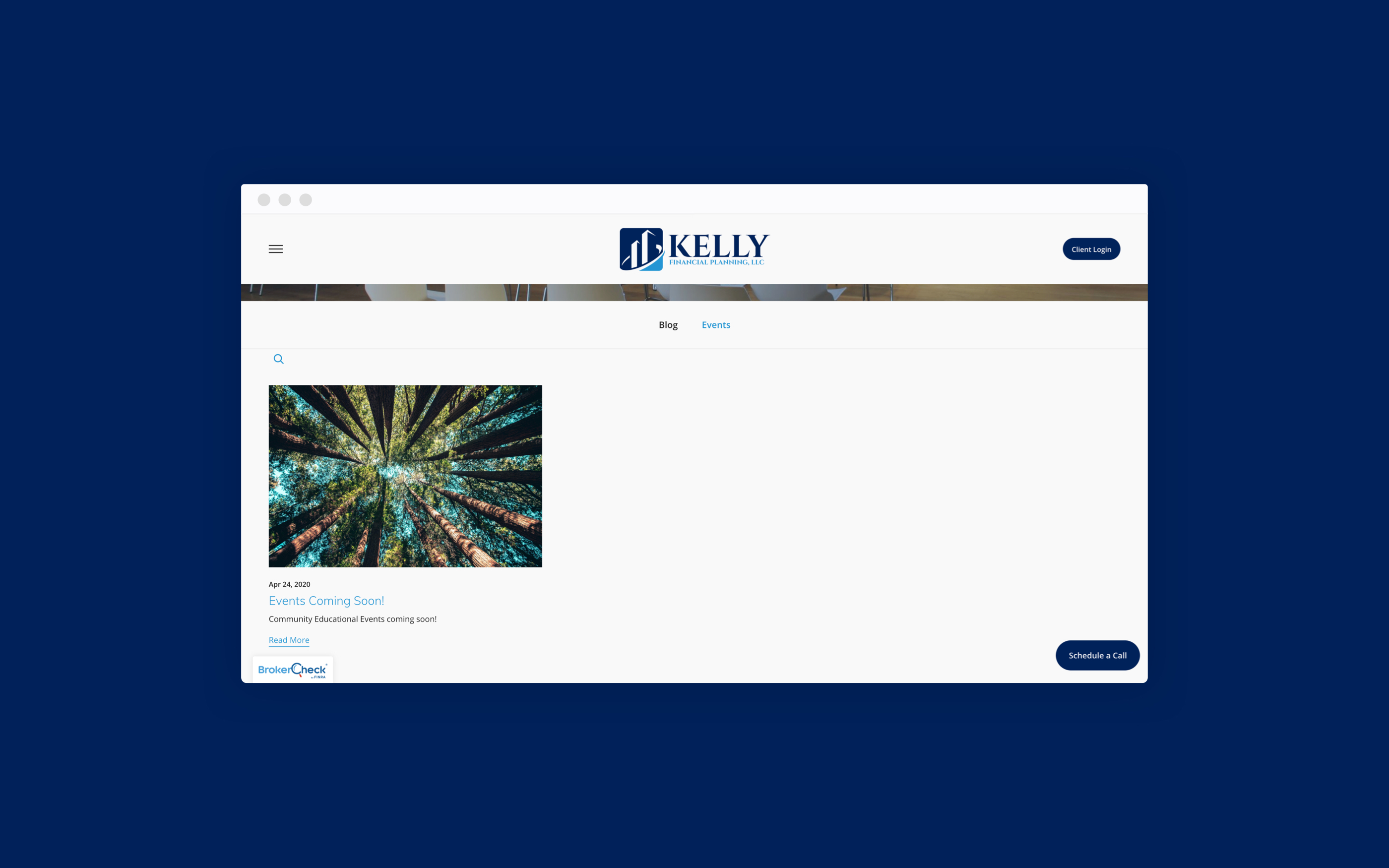 Kelly Financial Planning-Veranstaltungen