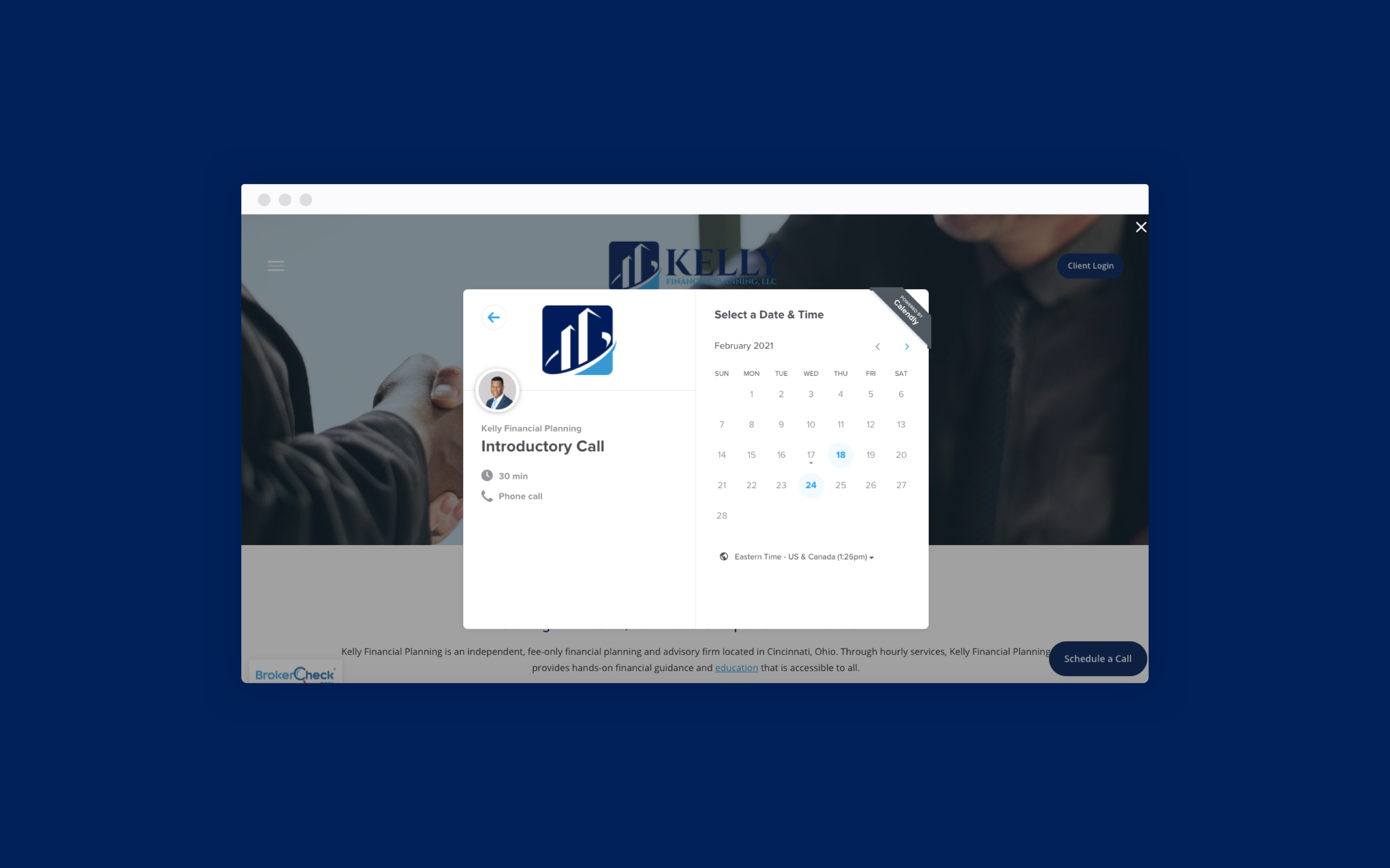 Kelly Financial Planning Calendly