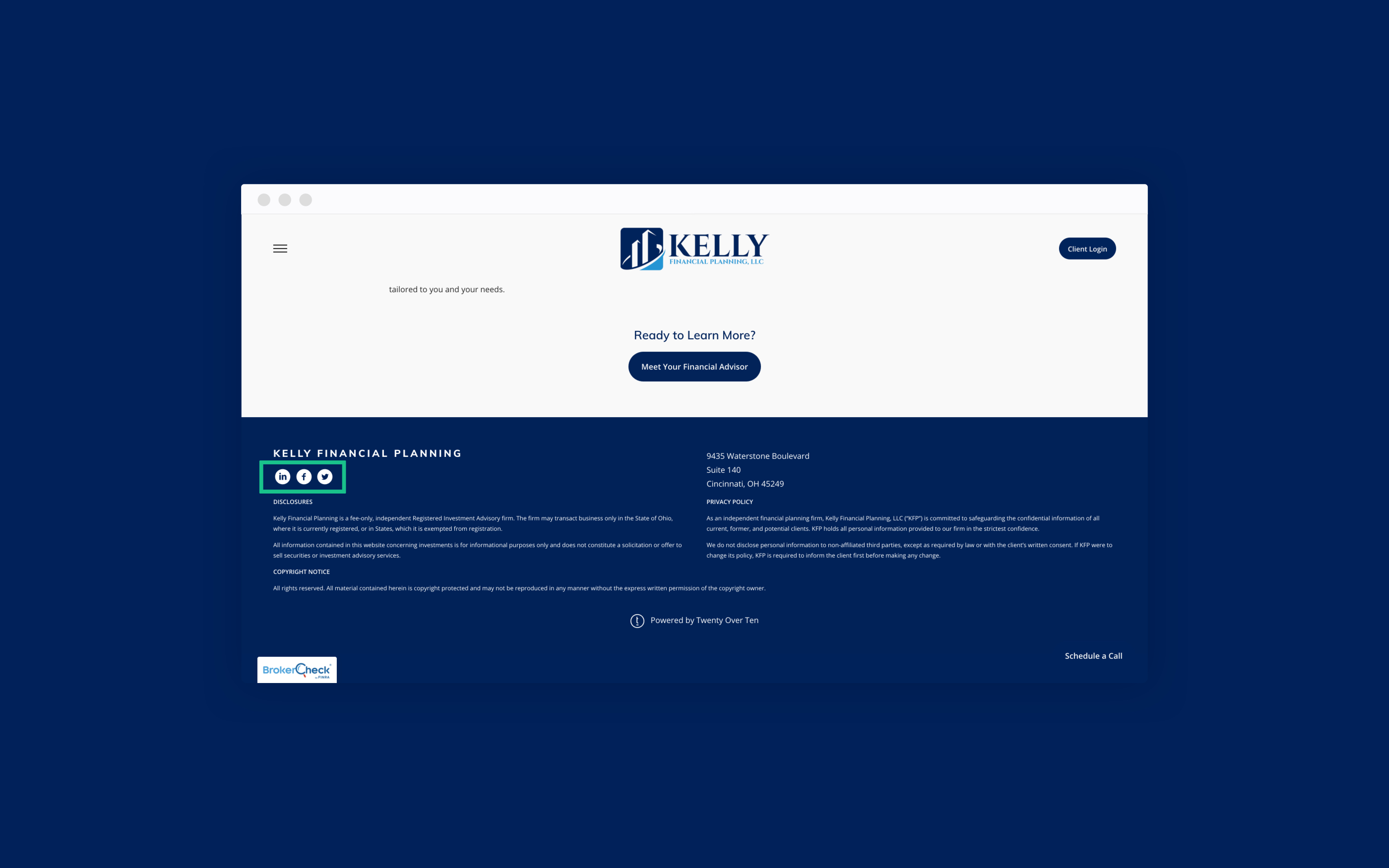 Kelly Finanzplanung Social Media