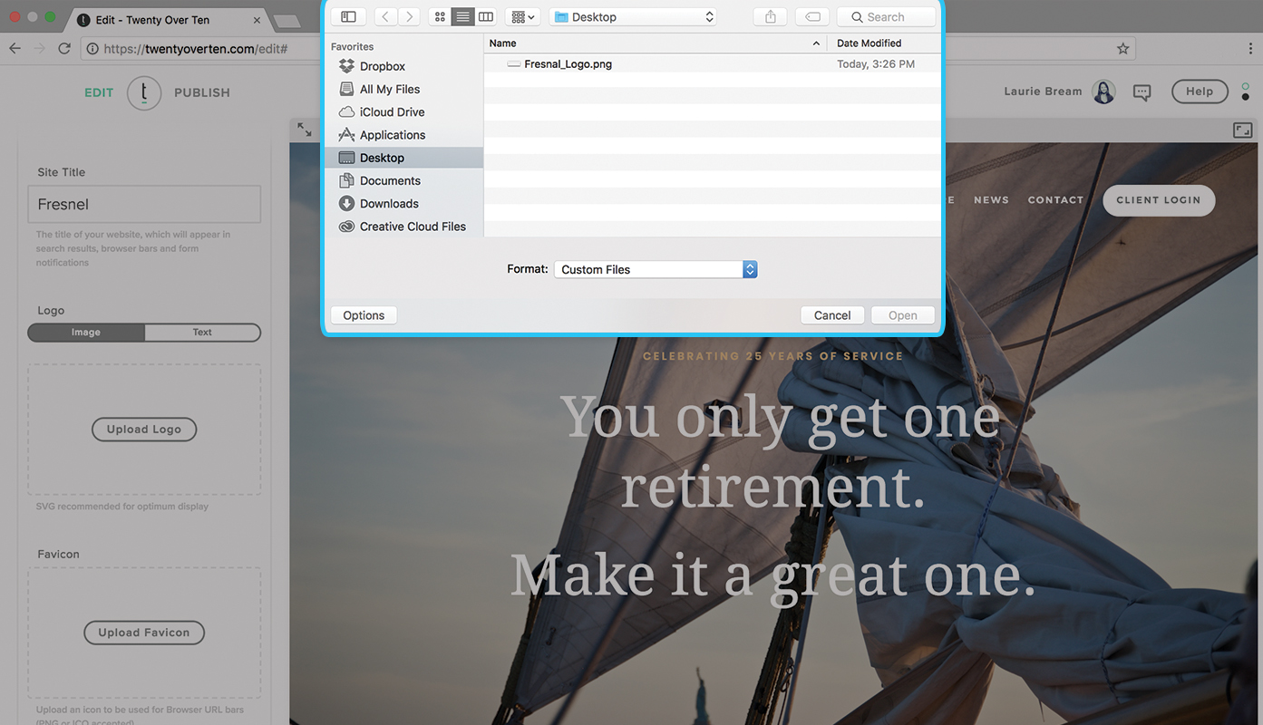 So fügen Sie ein Logo hinzu