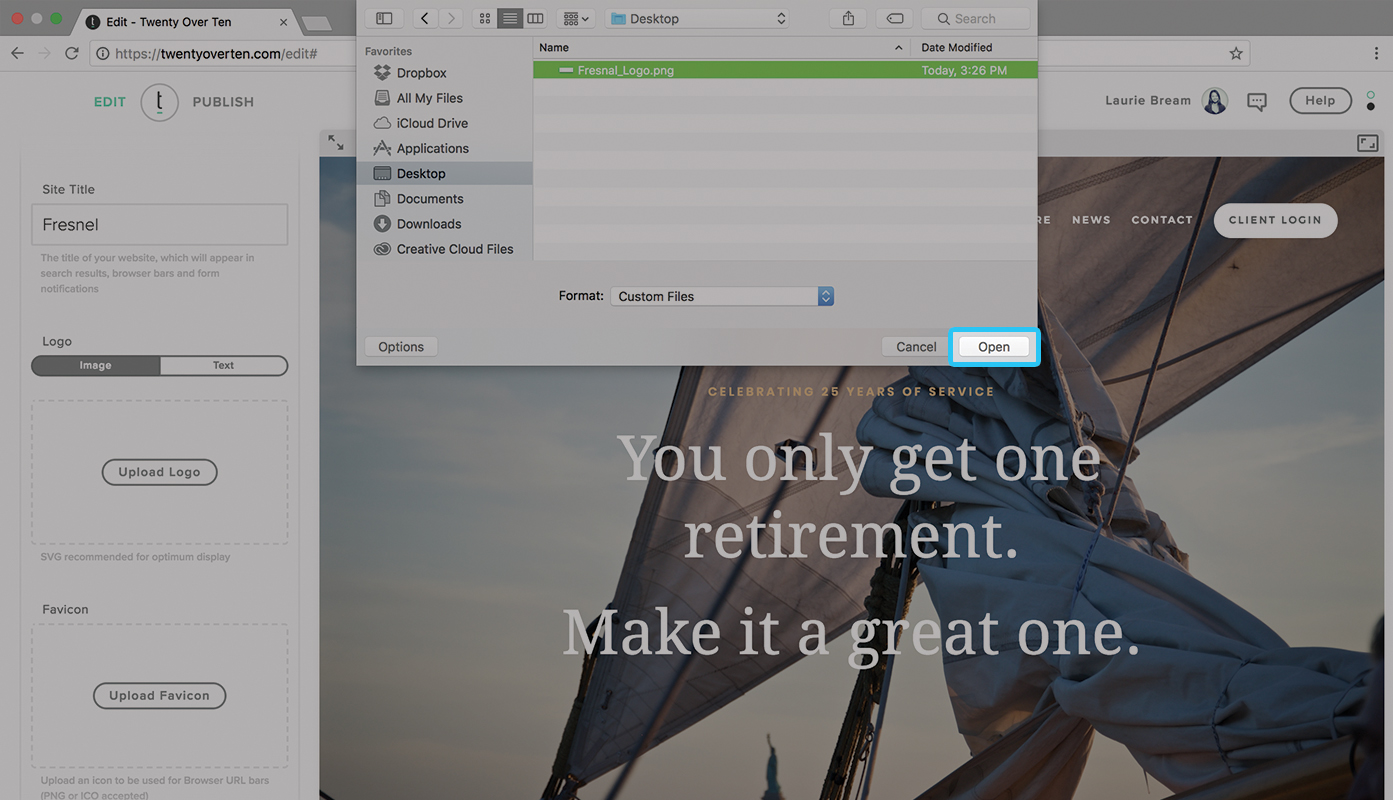 So fügen Sie ein Logo hinzu