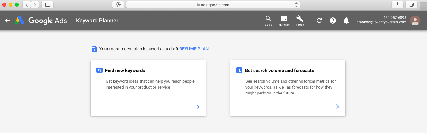 Google-Keyword-Planer