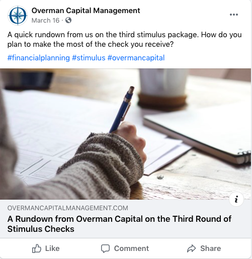 Facebook-Beitrag von Overman Capital Management