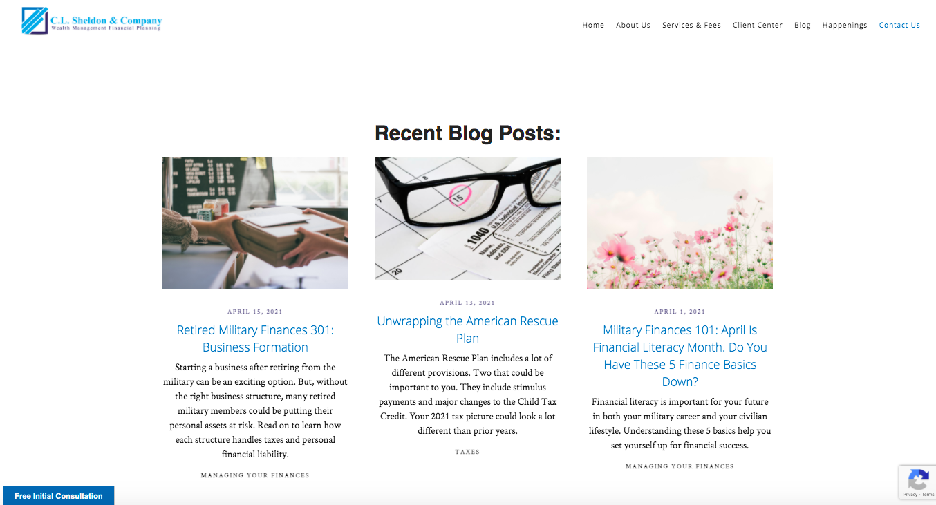 C.L. Sheldon-Blog-Bereich