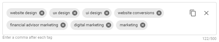 Przykład tagów TOT