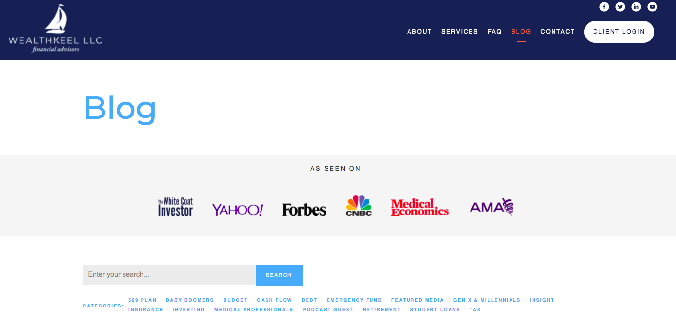 WealthKeel, LLC บล็อก