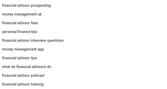 การค้นหาที่แนะนำของ YouTube