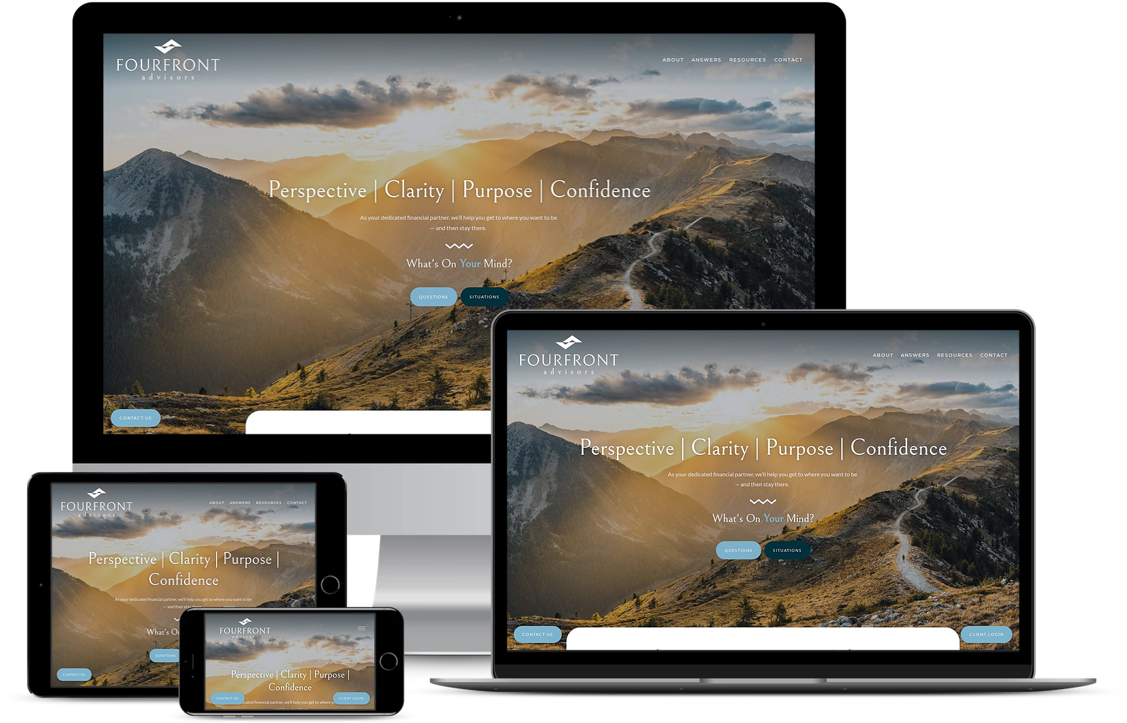 ตัวอย่างไซต์ที่ปรึกษา Fourfronts