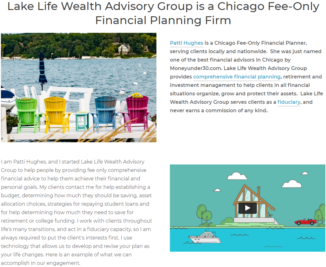 Kelompok Penasihat Kekayaan Kehidupan Danau Penggunaan Video