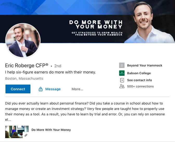 Eric Roberge LinkedIn 예