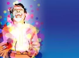 Une personne est remplie de joie et de plaisir à un contenu de qualité.